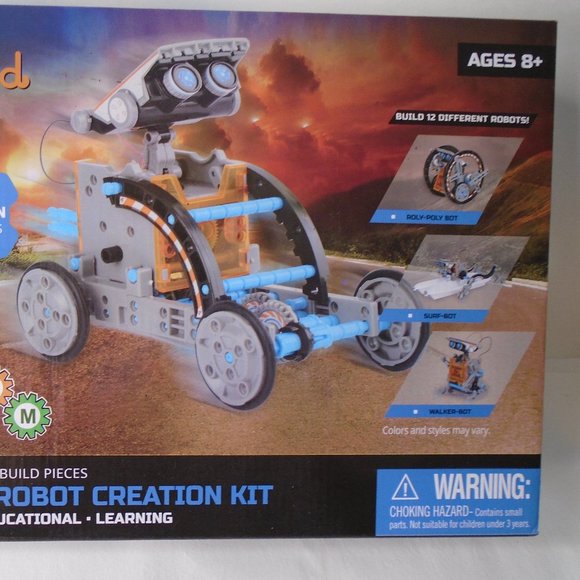 Sillbird Solar Robot Creation Kit -190 Pieces Make 12 Different Robots - Picture 2 of 8